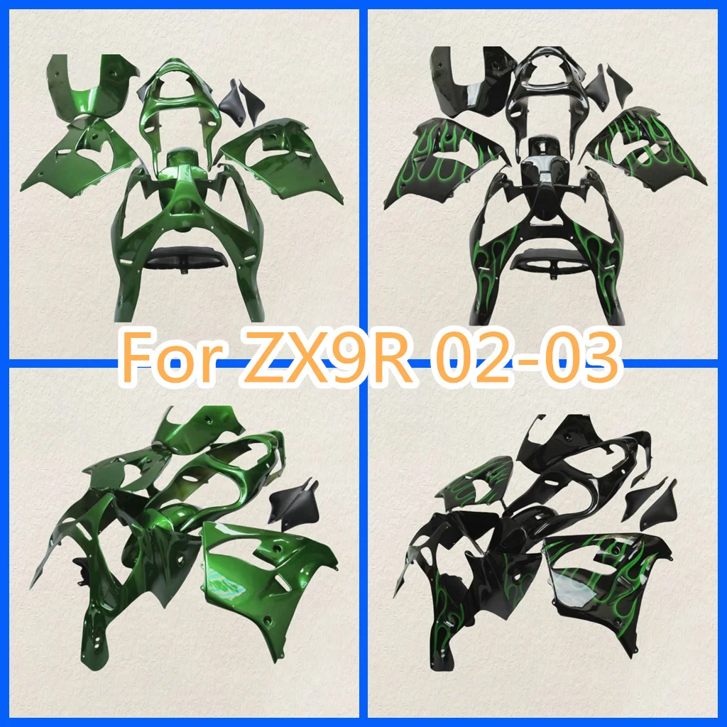 For 2002 2003 ZX9R Kawasaki ZX-9R 02 03 ZX 9R High Grade Motorcycle Fairing Kit Repair Aftermarket Parts 100% Fit Injection Mold