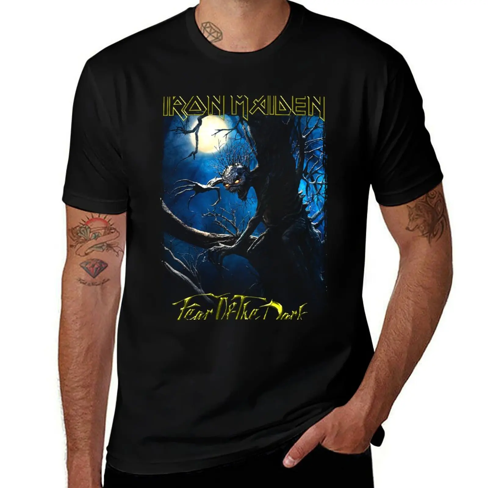 ironmaiden T-Shirt anime tshirt man clothes customs quick drying t shirts for men cotton