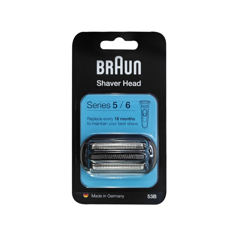 53B Black Shaver HeadCompatible with Braun series 5/6 electric shavers 1pc