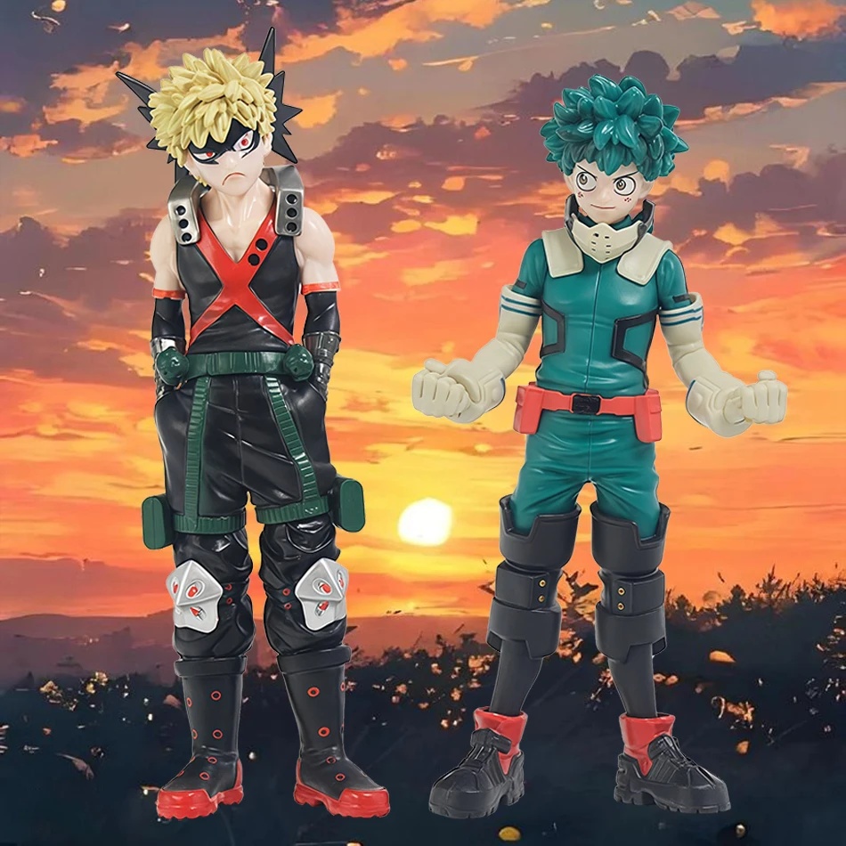 

Anime My Hero Academia Action Figures Midoriya Izuku Bakugou Katsuki The Amazing Heroes Model Figurine Collection Decoration Toy