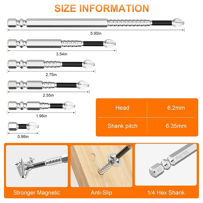 -A90P High Magnetic Screwdriver Drill Bit Magnetic Screwdriver Drill Bit Screwdriver Bits