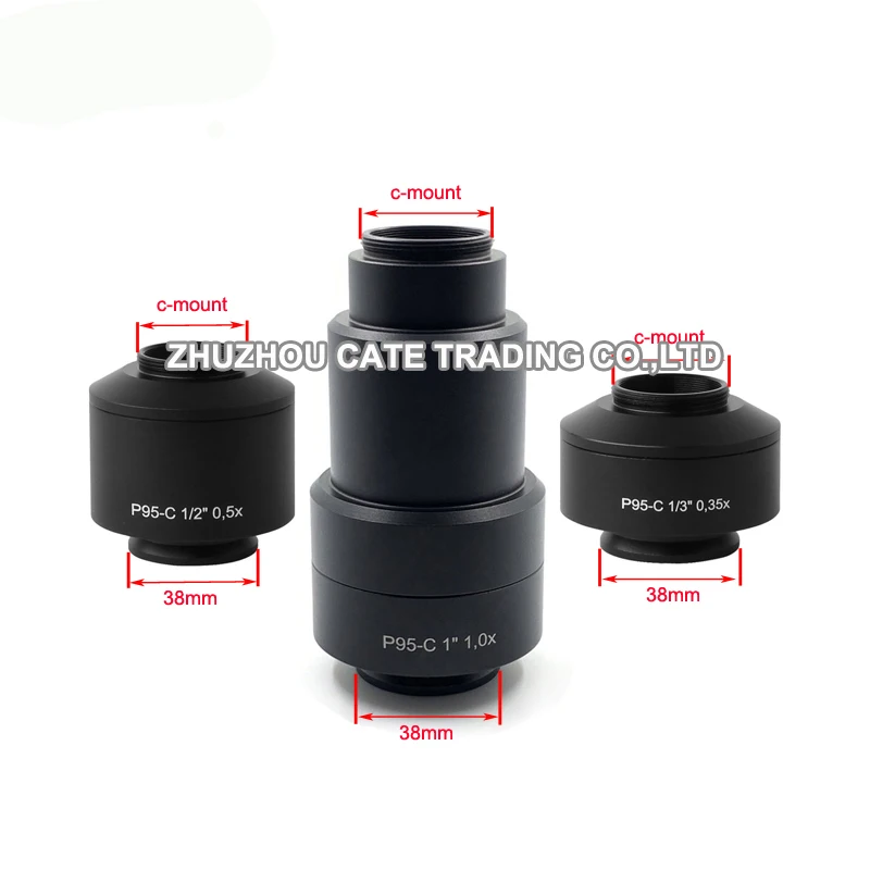 Imagem -03 - Adaptador de Câmera Microscópio para Zeiss Trinocular Primo Star P95-c 1x 0.5x 0.35x c Mount 38 mm Novo Modelo