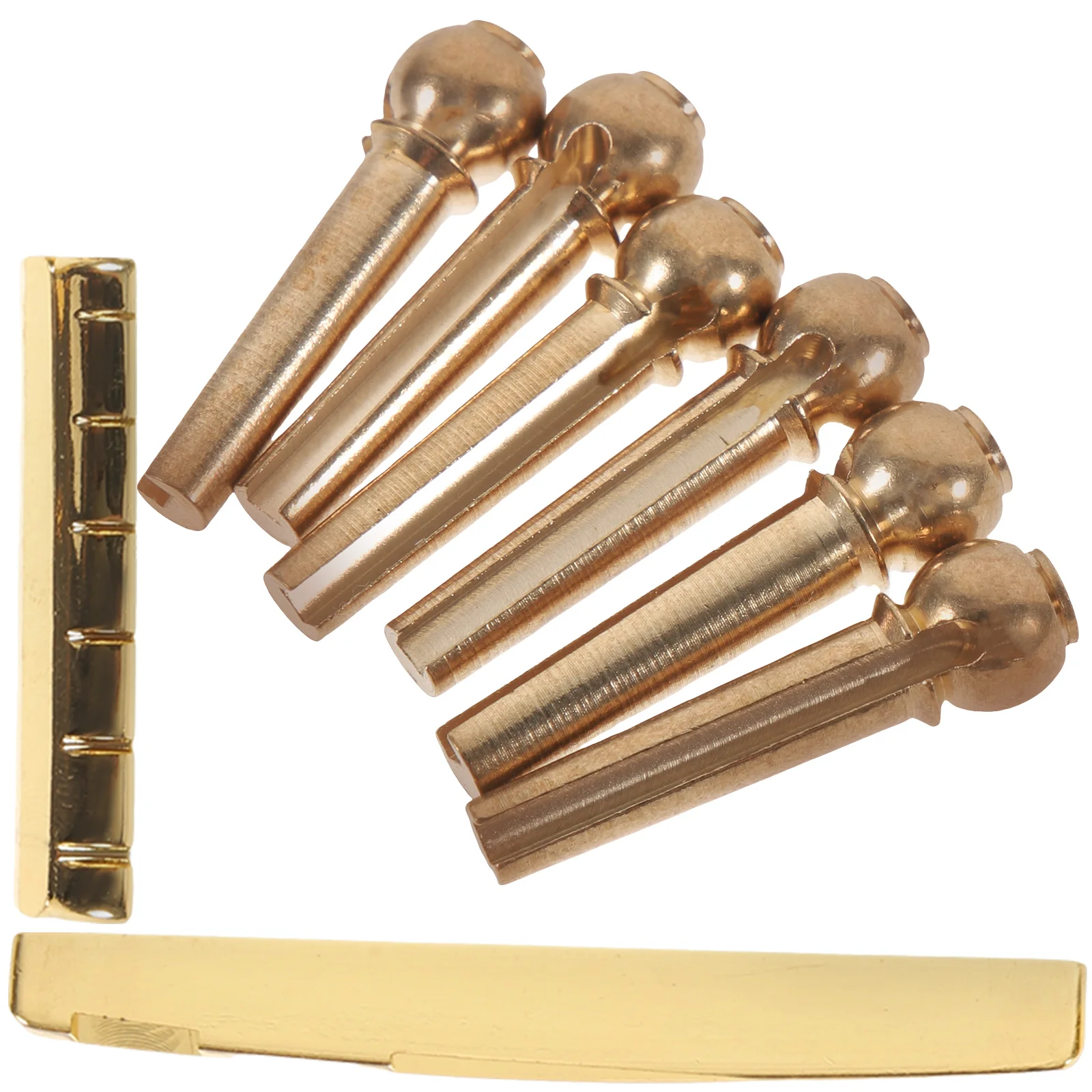 

1 Set Nut Saddle Pegs Metal String for Acoustic Guitar Bridge Replacement Parts Accessories Practical Guitar Supply