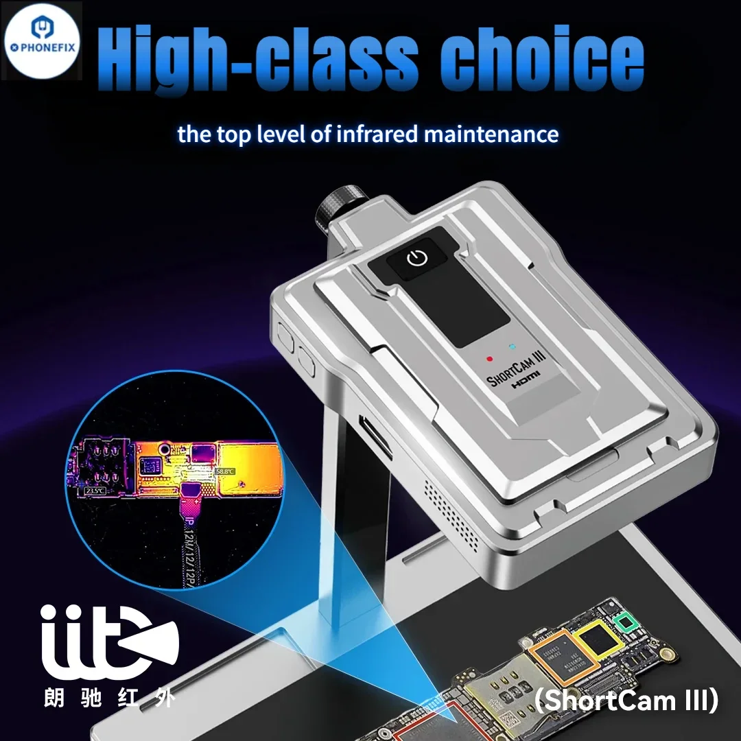 

Инфракрасная тепловизионная камера ShortCam III 4K, инструмент для быстрой диагностики неисправностей печатной платы, детектор короткого замыкания материнской платы мобильного телефона