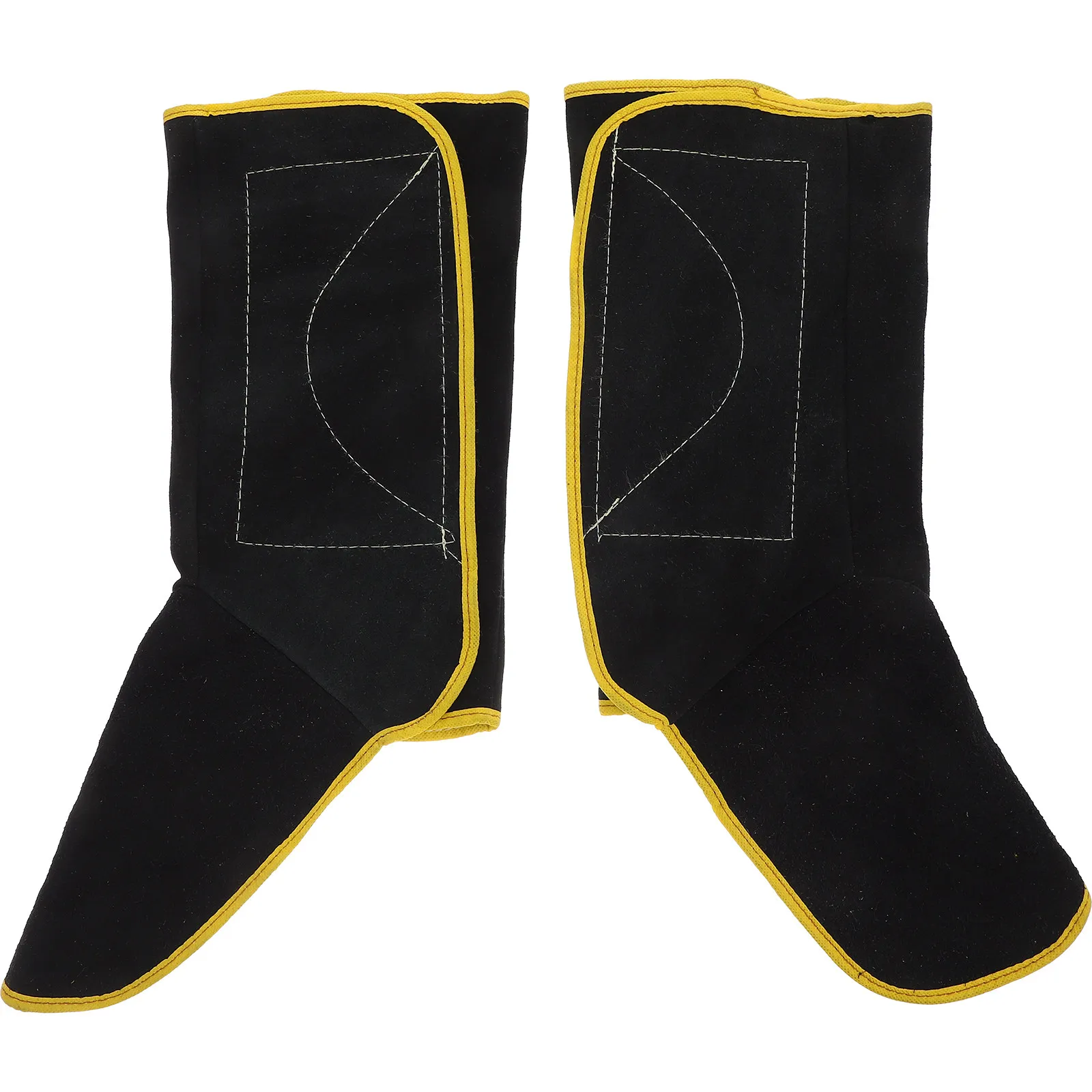 

1Pair Heavy Duty Cowhide Welding Shoe Protective Cover Flame Resistant Welding Spats for Men Outdoor Industrial Use Welder Boot