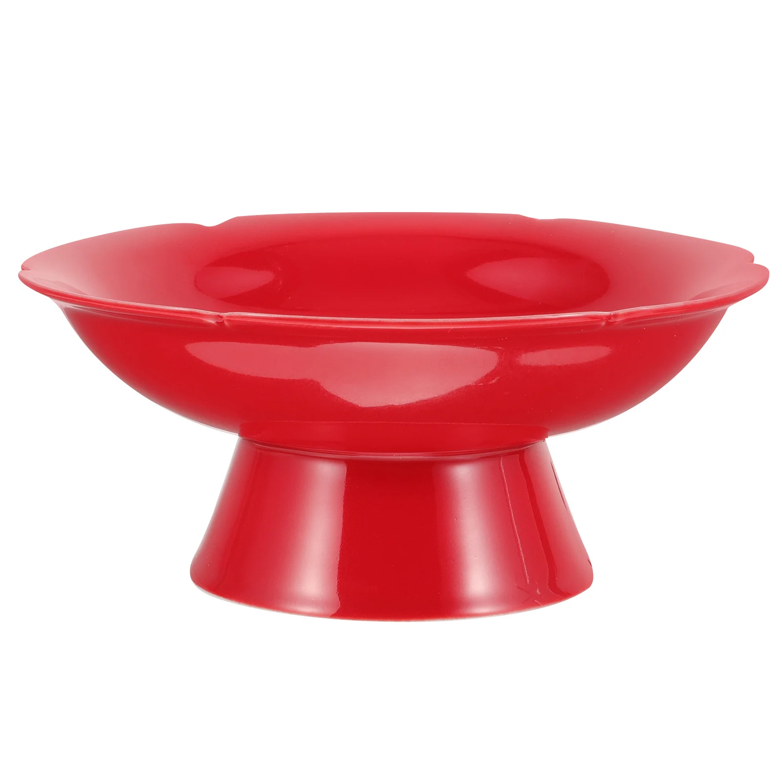 

Керамический поднос с фруктами, многофункциональная стойка для хранения закусок и тортов, кухонная подставка для еды, декоративная сервировочная миска для чая для вечеринки