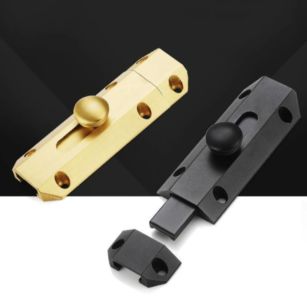 

Modern with Screws Door Bolt Solid Sliding Bolts Polishing Door Lock Thickened Hardware Anti Theft Bolt Cabinet