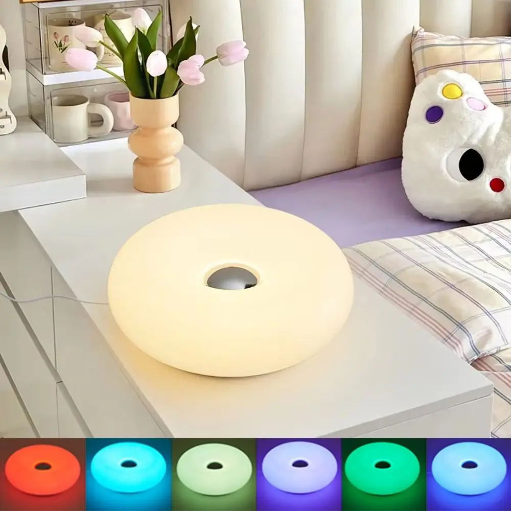 

Перезаряжаемый ​ ​ Donut Ambient Light ​ ​ ​ ​ с регулируемой яркостью ​ ​ ​ ​ Сенсорное управление ​ ​ ​ Прикроватный светильник Bauhaus ​ Пульт дистанционного управления ​ ​ декоративный
