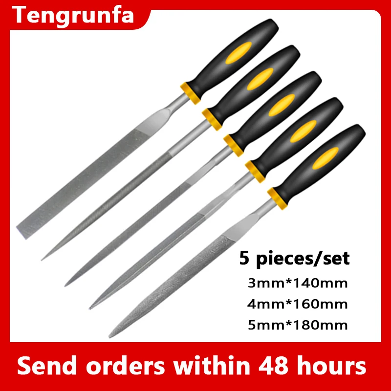 

3x140/4x160/5x180 mm Mini Metal Rasp Needle Files Set Wood Carving Tools for Steel Rasp Needle Filing Woodworking Hand File Tool