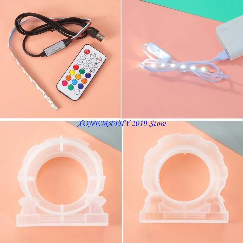 F42F Silicone Mold Unique Altar Decoration Mold Epoxy Casting Mold DIY Art