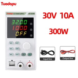 Tuodapu30v10aプログラム可能なDC電源,調整可能な実験用電源,15v 2a電圧,安定化テーブル電源