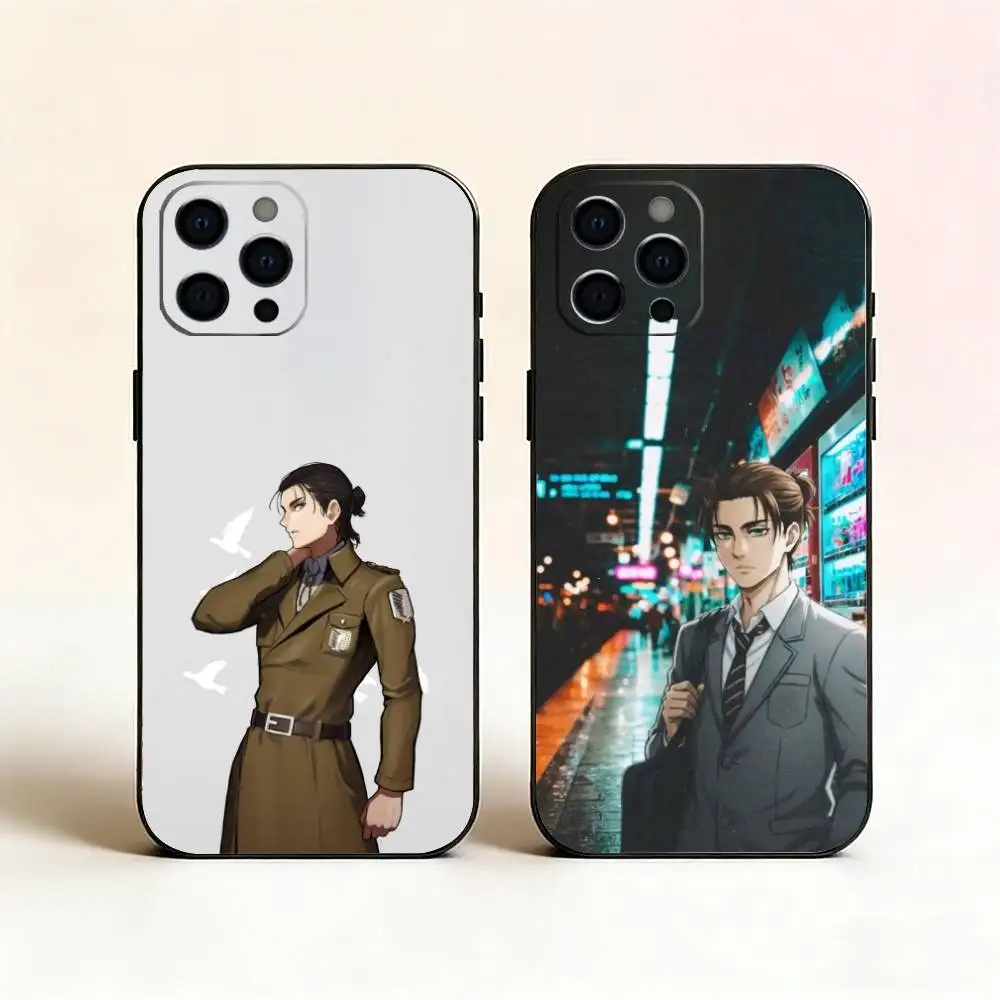 

Attack on Titan Eren Yeager Phone Case Silicone Soft For IPhone 17 16 15 14 13 12 11 X XR Plus Pro Max Plus