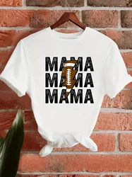 Football Mom T-shirt Mom Football T-shirt Football Competition Season T-shirt Fashion Football T-shirt Competition Day Summer