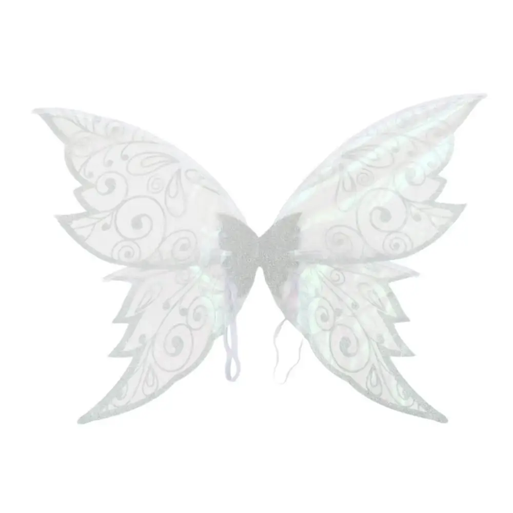 Princess Fancy Butterfly Fairy Elf Wings Dress Up Sparkling Halloween Cosplay Party Props Ear Garland Costume Wings Girls