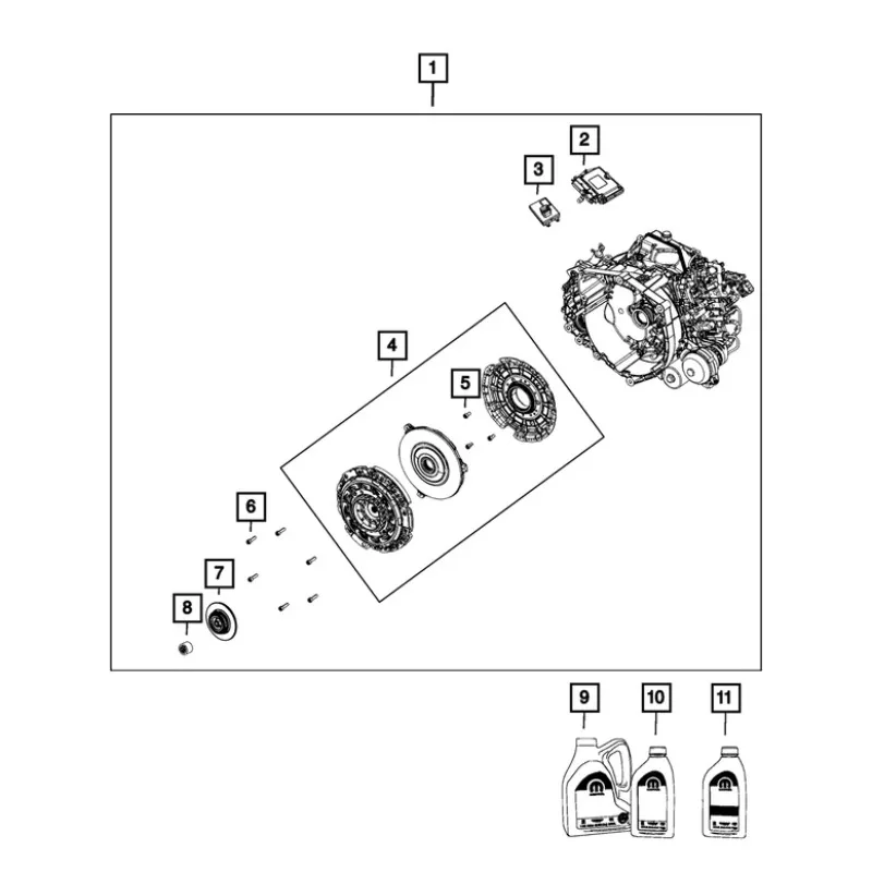 68505715AA Brand New 6 Speed 1.4T DCT Transmission Assembly C633 Gear Boxes For Jeep Renegade