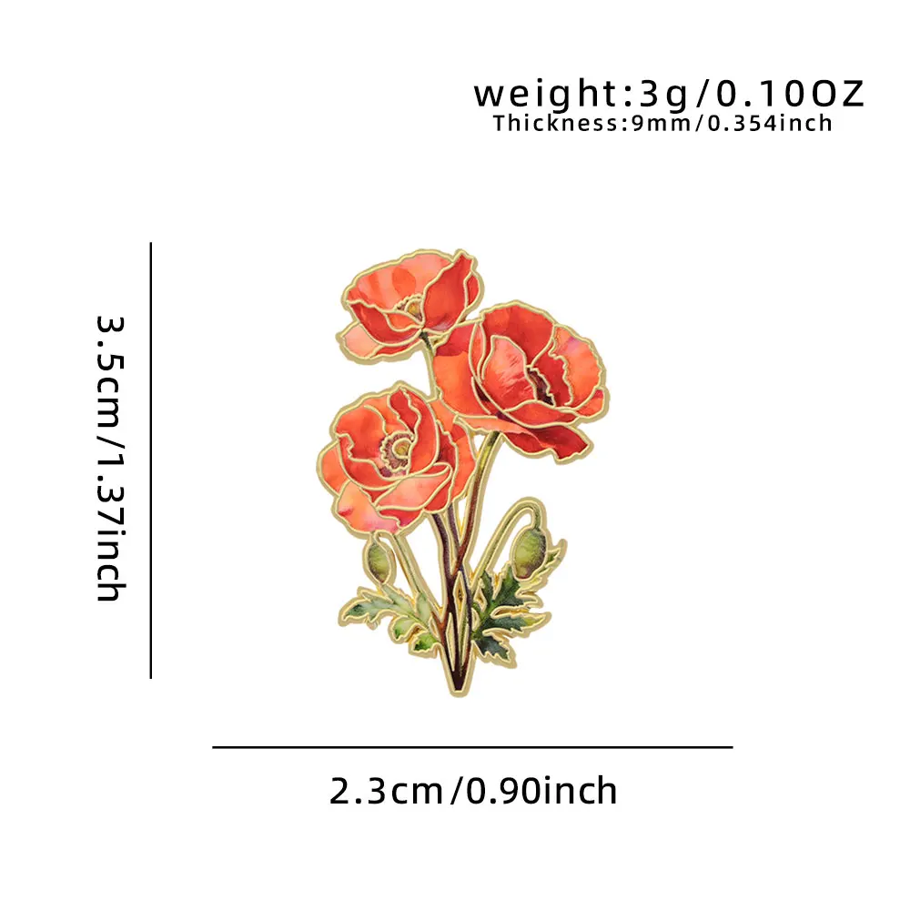 Elegante botanische Emaille-Blumenanstecker, sortierte Pflanzen-Reversbroschen, Natur-Abzeichen für Kleidung, Damen-Modeaccessoires