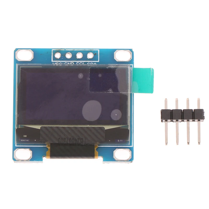 0.96 Inch Oled Iic Serieel Wit Display Module 128X64 I2c Ssd1306 12864 Lcd-Scherm Bord Gnd Vcc Scl Sda 0.96 "Voor Arduino Zwart