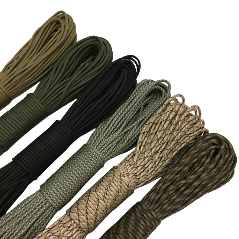 550 Paracord 7 Strand 4mm Parachute Cord Camping Accessories Outdoor Survival DIY Bracelet Rope