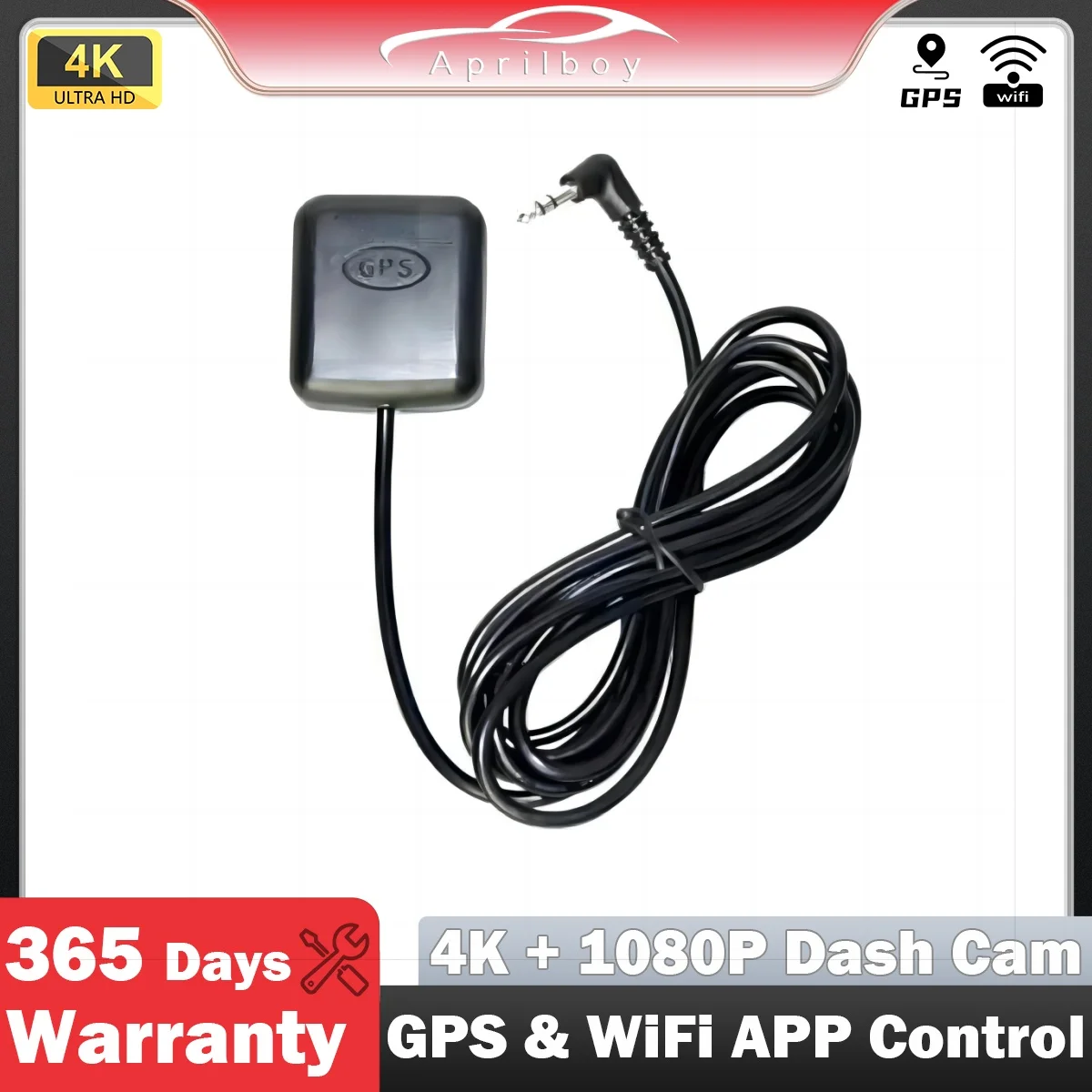 

Aprilboy GPS Module For Car Dash Cams Camera GPS Log Recording Tracking Antenna For Car DVR Streaming Media/player System