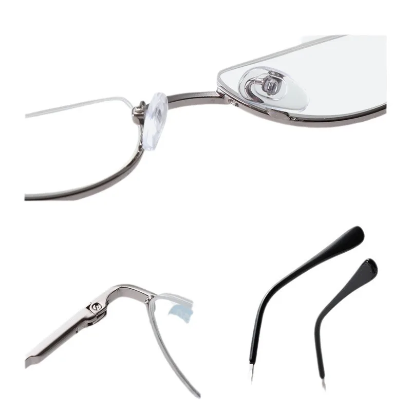 Occhiali da lettura classici da 3 pezzi Occhiali da vista con cerniera a molla per lettori di moda con blocco della luce blu da +100 a +350