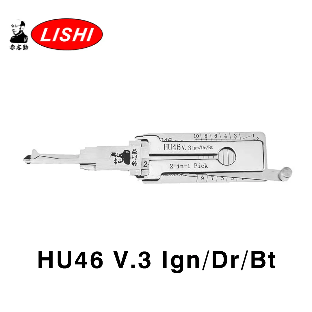

Инструмент Lishi 2 в 1 HU46 V.3 Ign/Dr/Bt