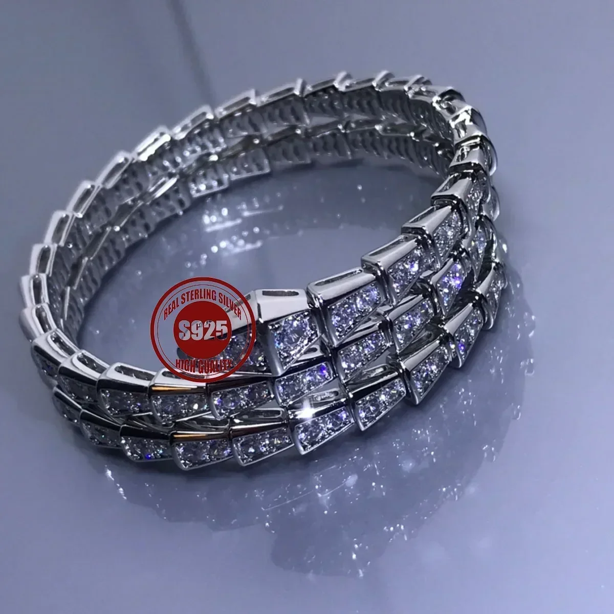 

2025 Elegant, luxurious, high-end and fashionable S925 new three circle starry sky bracelet suitable for various occasions
