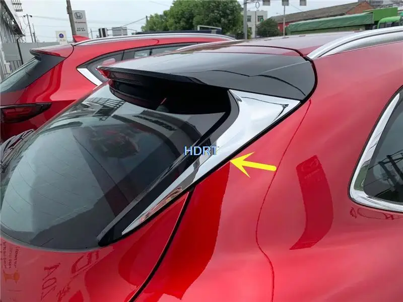 For Mazda CX-30 CX30 2020 + Accessories Car Style Rear Tail Window Spoiler Triangle Cover Exterior Modification Decoration Part