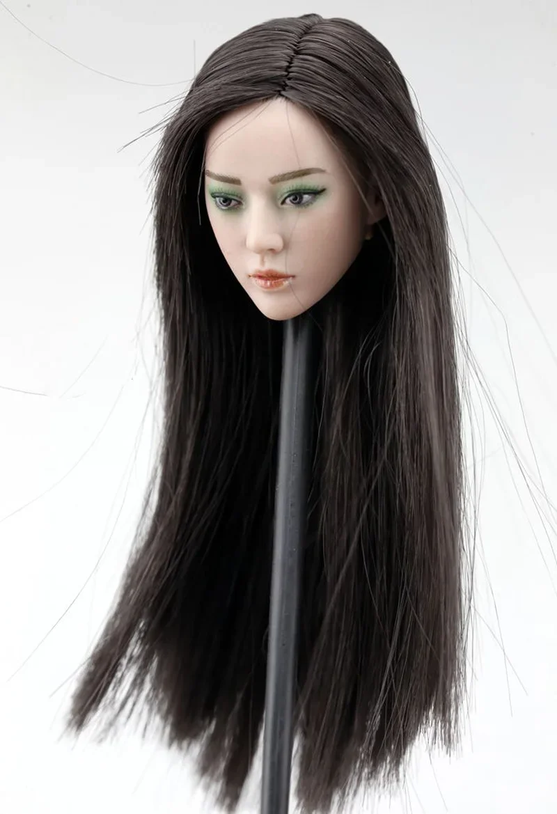 1/6 Scale Beauty Long Straight Hair Girl Head Sculpt CAREER KILLER KIYOHA Head Carving Model Toy for 12in Phicen Tbleague Doll