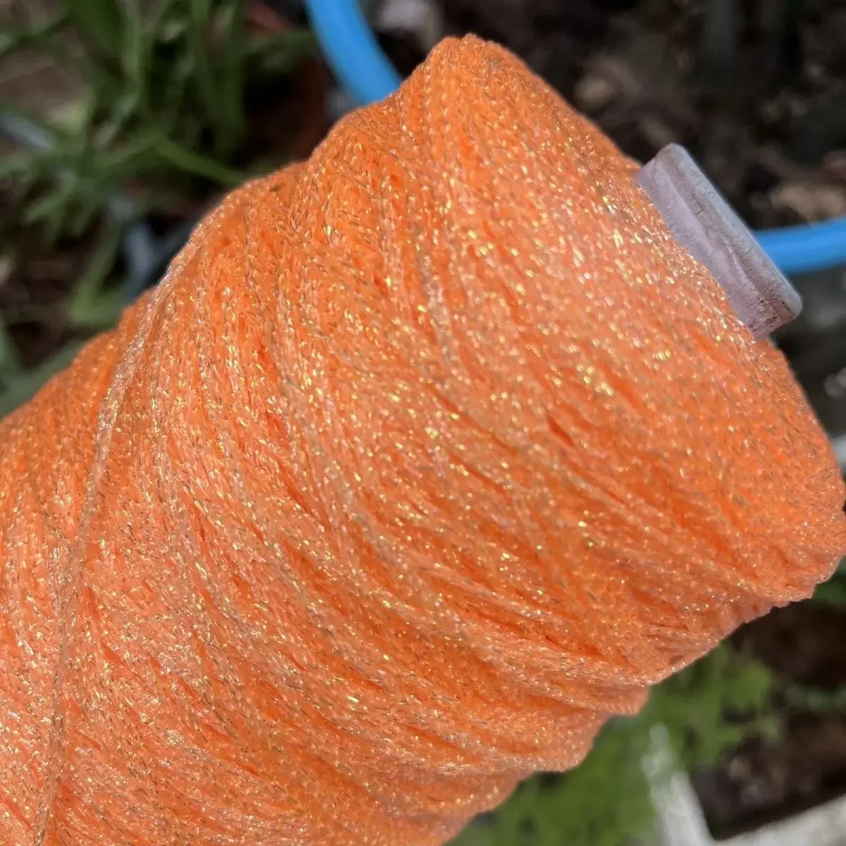 Pure Silk Crystal Hollow Yarn, Bubble Hair Clip, Hand Woven Yarn for Bags, Dolls, Violent Bears, DIY, 250g