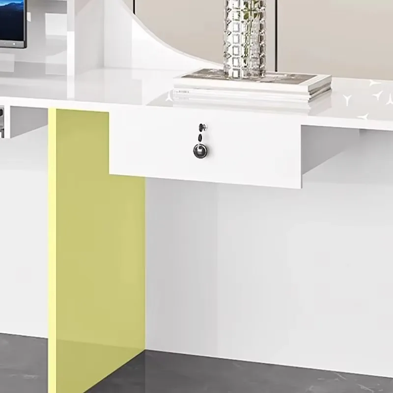 Bureaux De réception simples De luxe Senior Unique moderne Unique comptoir De Bar Salon classique Escritorio De réception meubles commerciaux