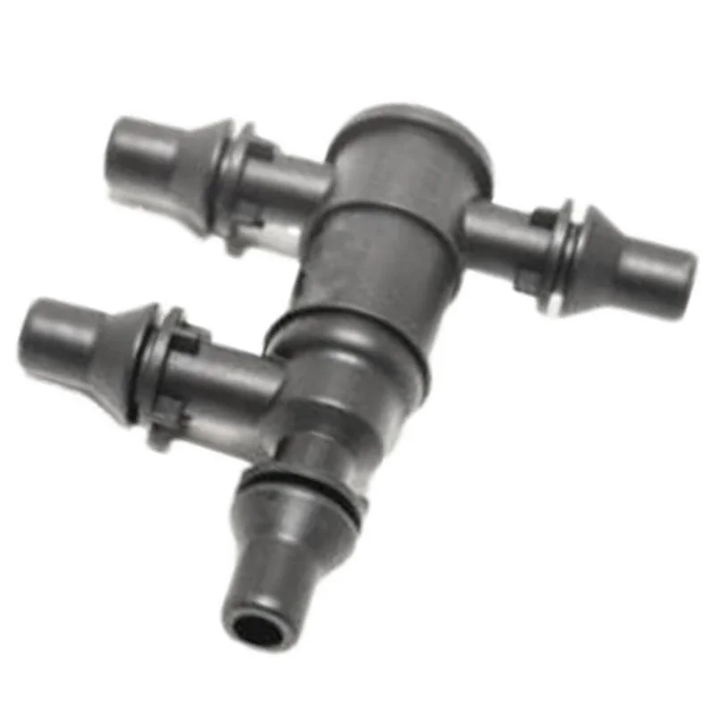 1 Buah Katup Penutup Suhu Rendah Termostat Tabung Throttle 4 Arah Plastik Hitam untuk Mercedes-benz E-class W213 C W205 GLC W253-
