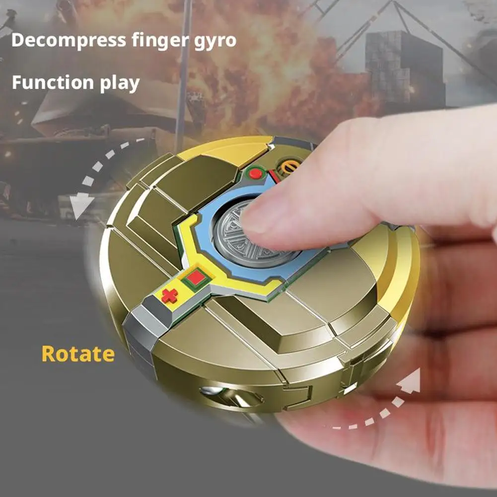New 360 Rotating Ball Deformation Robot Fingertip Gyro Decompression Toy, Anti-compression Adult Sensory Toys, Children's Gifts