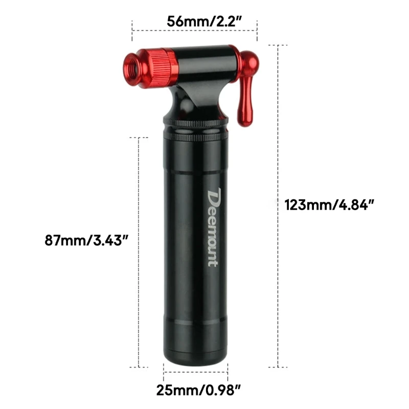 C02-Inflator Presta and Schrader Compatible,Portable ,CO2 Bike Tire Pump for Mountain,-Gravel, and Road Bikes