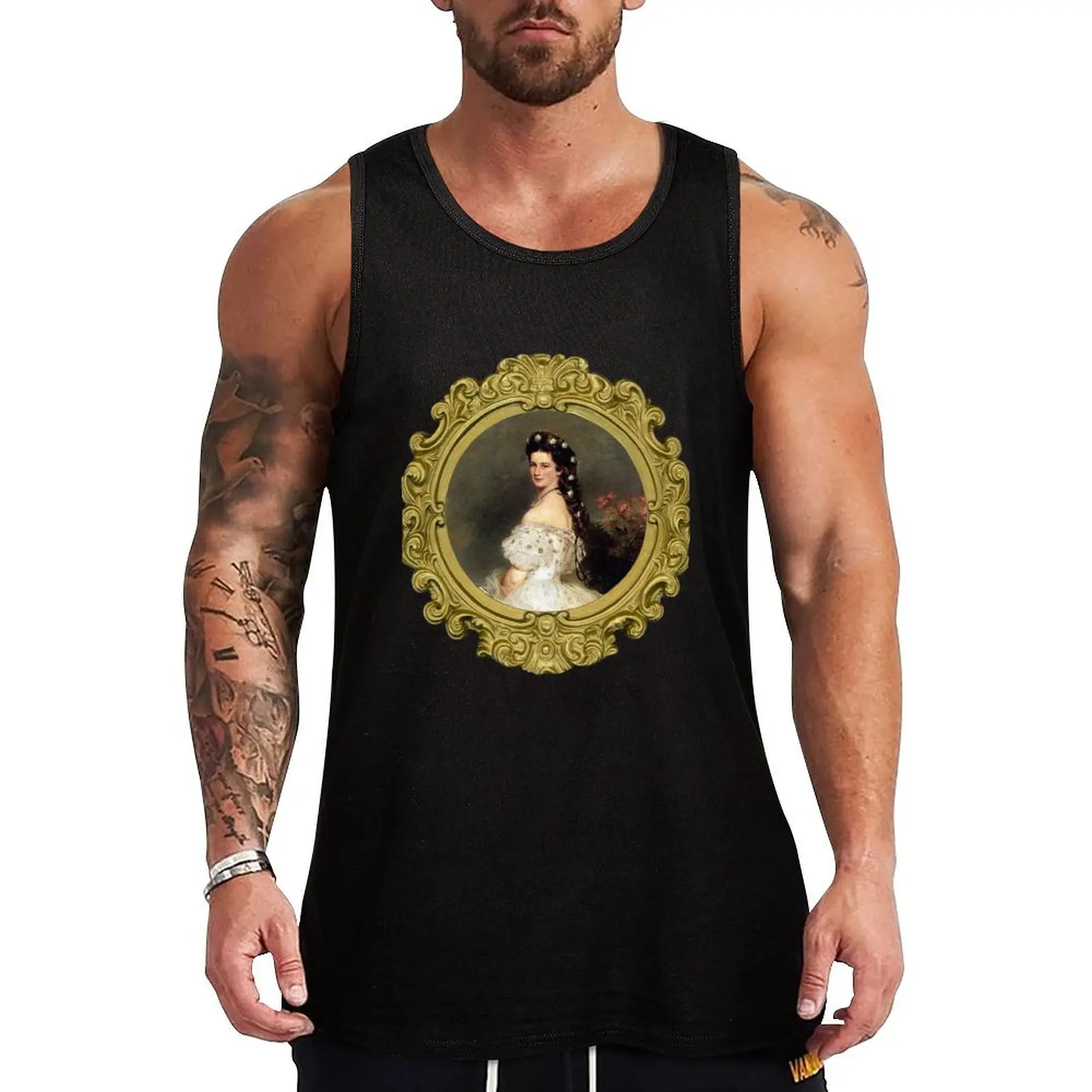 Portrait of Princess Sissi Tank Top Landscape Print Tank Top Nature Graphic Sleeveless