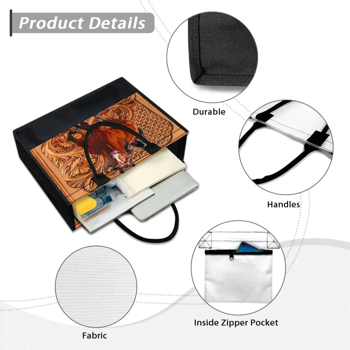 Tribal Horse Design Clutch Wedding Bridesmaid Elegant Casual Canvas Tote Bag Vintage Fashion Shoulder Bag Animal Lovers Gift New