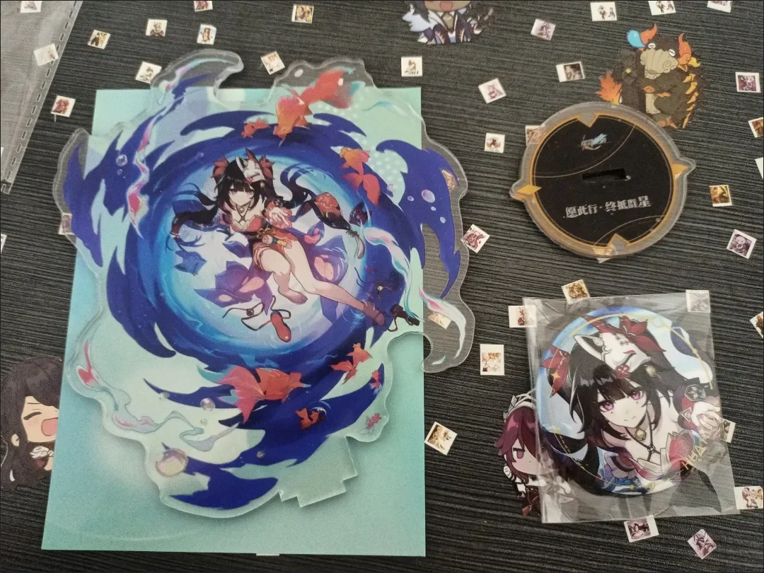 Honkai-Star Rail Game Set, brilho acrílico Stand, crachá, alta qualidade