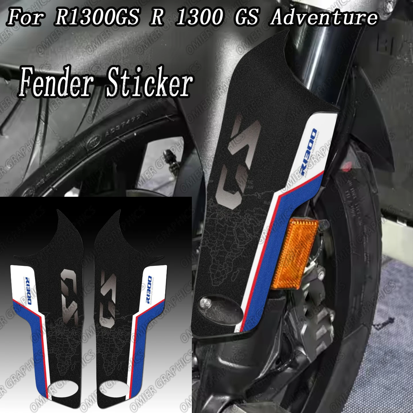 

Motorcycle Front SHOCK ABSORBER Fender Sticker Decals For R1300GS R 1300 GS Adventure 2025