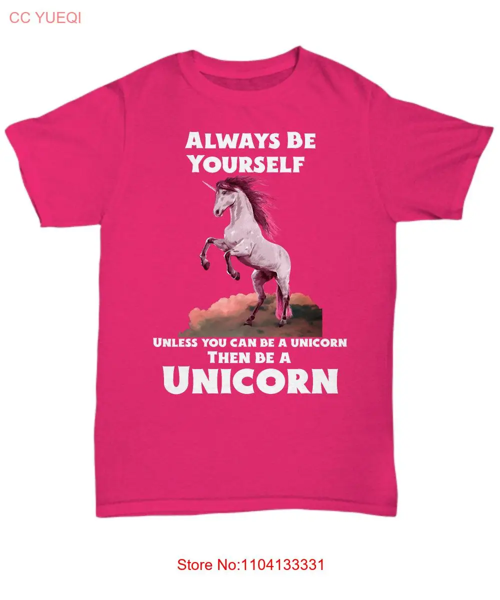 Camiseta de mamá de unicornio cínico siempre será ti mismo a menos que puedas una camiseta, regalos de bono sarcástico, cumpleaños de anfitrión rosky