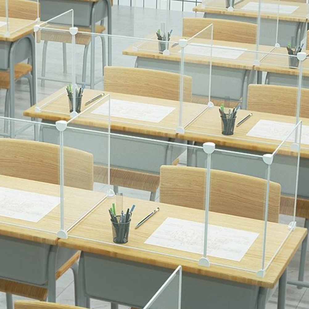 Privacy Student Desks Clear Sneeze Divider Folder Desk Shield Desktop Testing Panel Study Carrel Classroom School