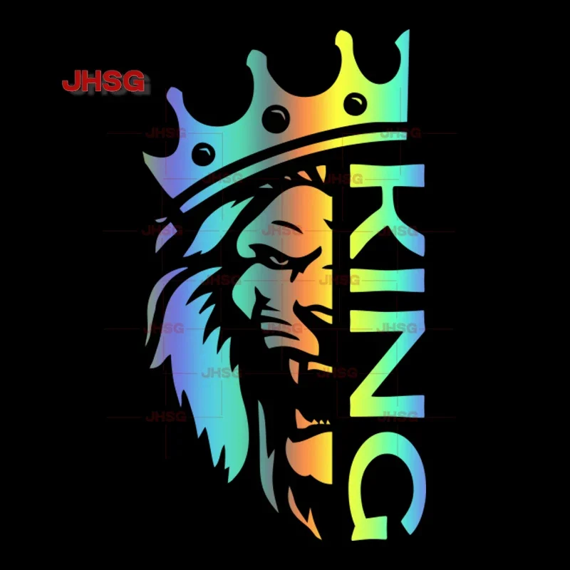 

The Lion Crown Die Cut Vinyl Decal Car Sticker Waterproof Car Decoration Body Bumper Rear Window Laptop Decoration Decal PVC