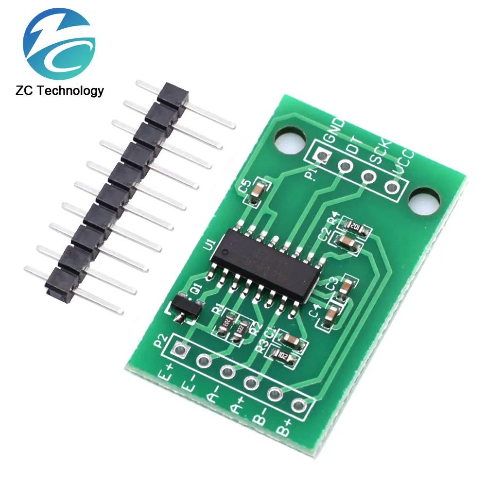 For Arduino Dual Channel HX711 Weighing Pressure Sensor 24-bit Precision A/D Module DIY Electronic Scale