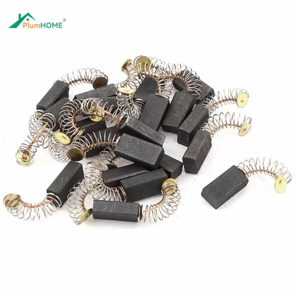 10 PCS 6.5x7.5x13.5mm Mini Drill Electric Grinder Replacement Carbon Brushes Spare Parts Electric Motors For Dremel Rotary Tool