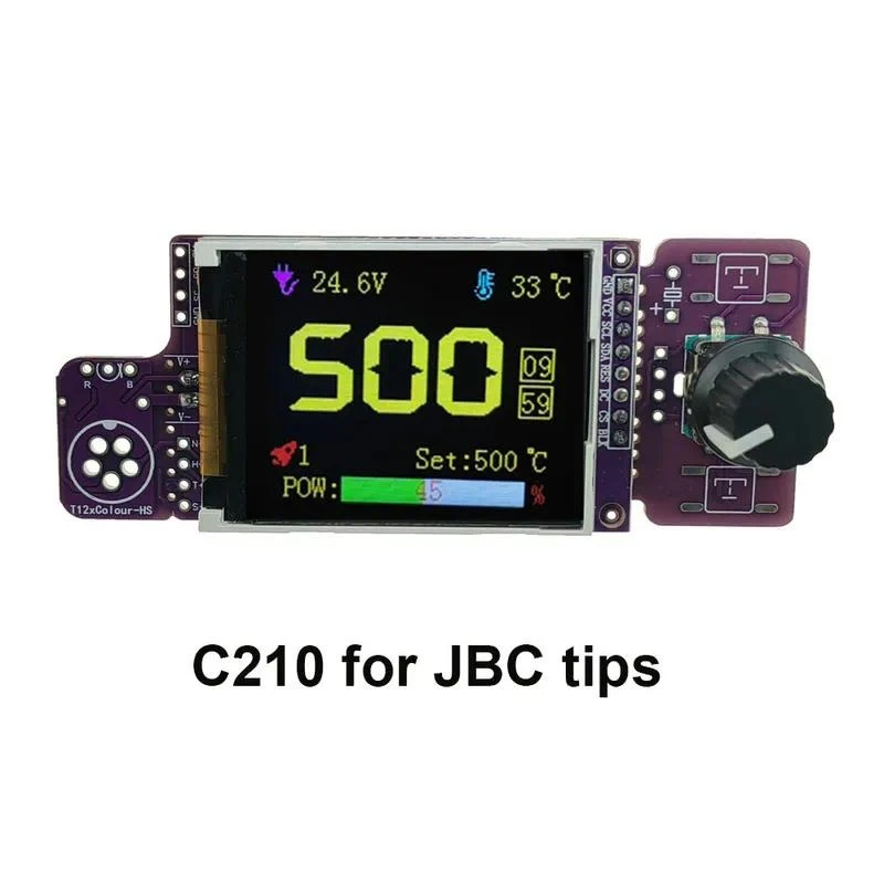 for Control Board C210 DIY Soldering Station Iron Tip STC LCD for Mobile Phone Repair Compatible with JBC Soldering