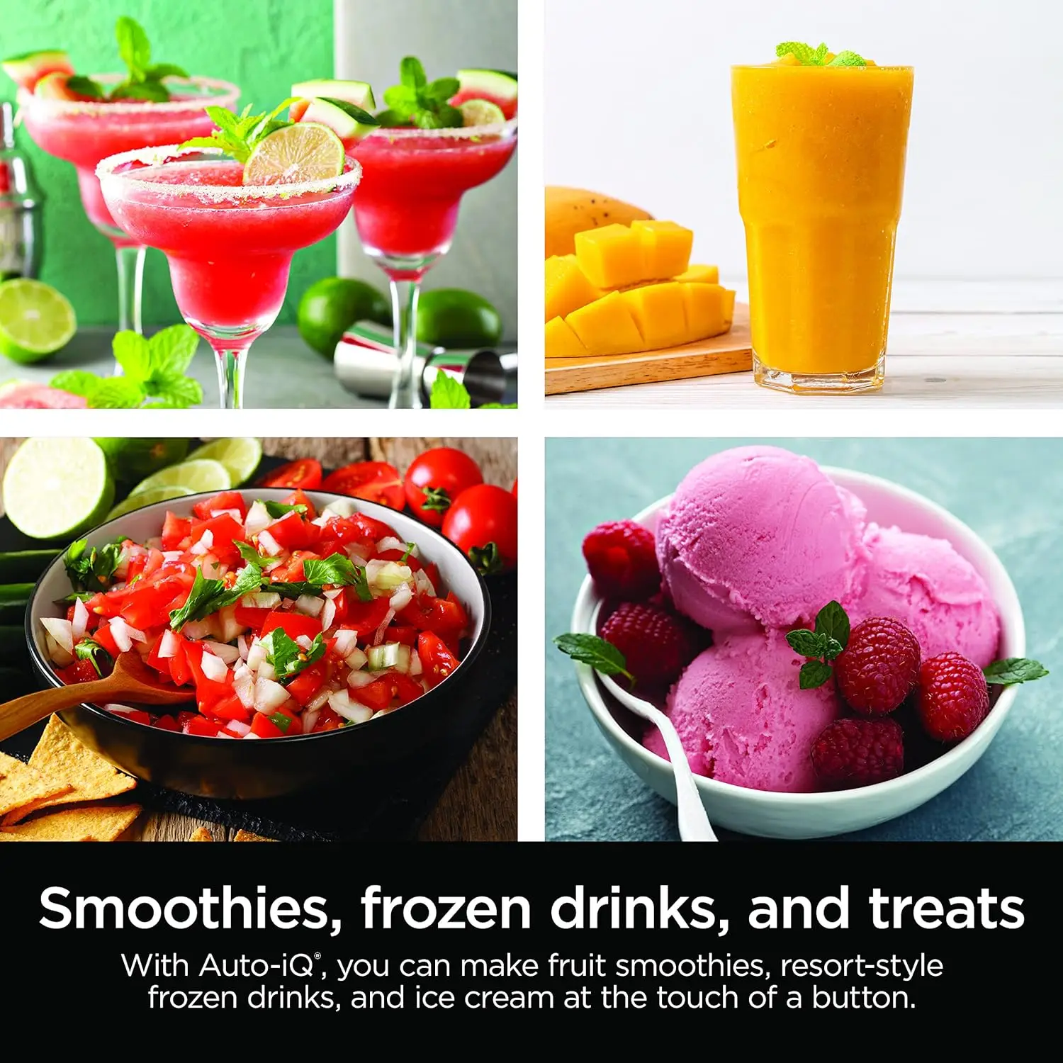 خلاط BN701 Professional Plus، 1400 واط، 3 وظائف للعصائر والمشروبات المجمدة والآيس كريم مع معدل الذكاء التلقائي، 72 أونصة. * توت