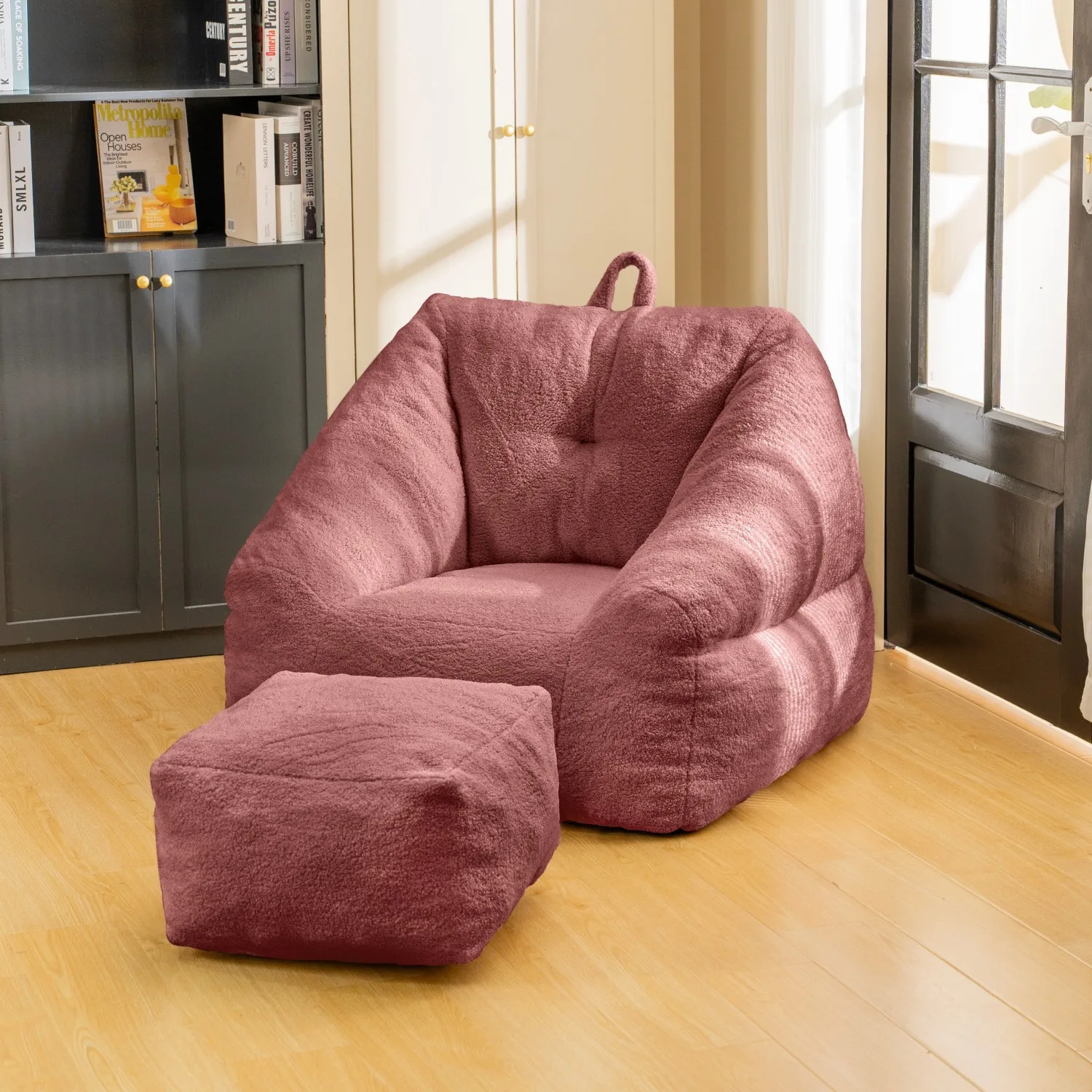 Bean Bag Chair with Filler, Bean Bag Sofa with Tufted Soft Stuffed Filling, Fluffy and Lazy Sofa, Comfy Cozy BeanBag Chairs with