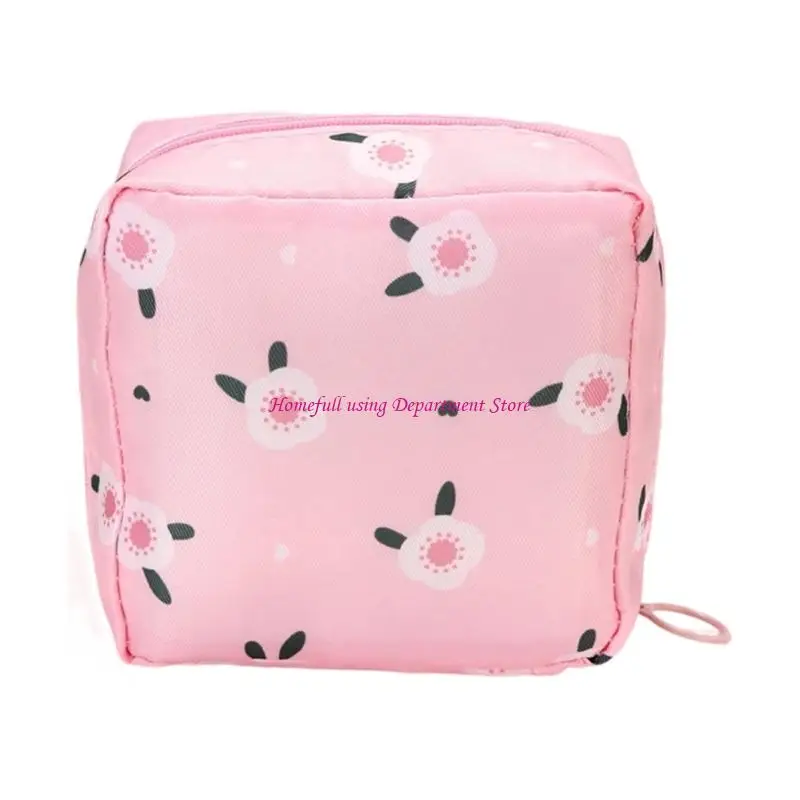 

Multipurpose Sanitary Napkin Storage Bag Soft Polyester Hygiene Pad Container