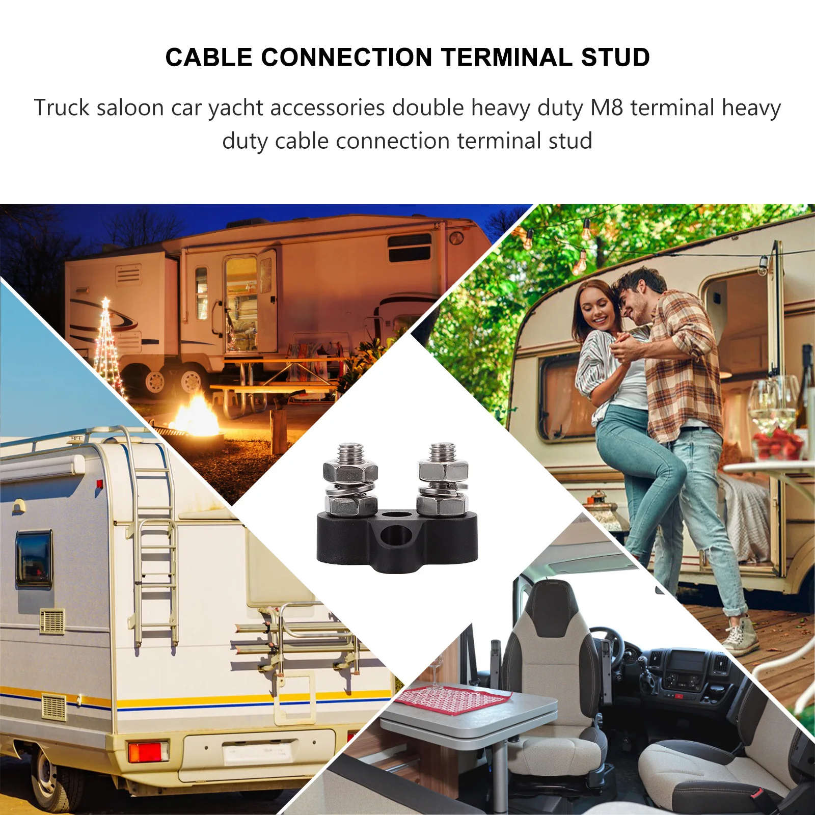 

Heavy Duty Bus Bar Terminal High Conductivity Power Distribution Block For Rv Vehicle Marine Boat Wiring