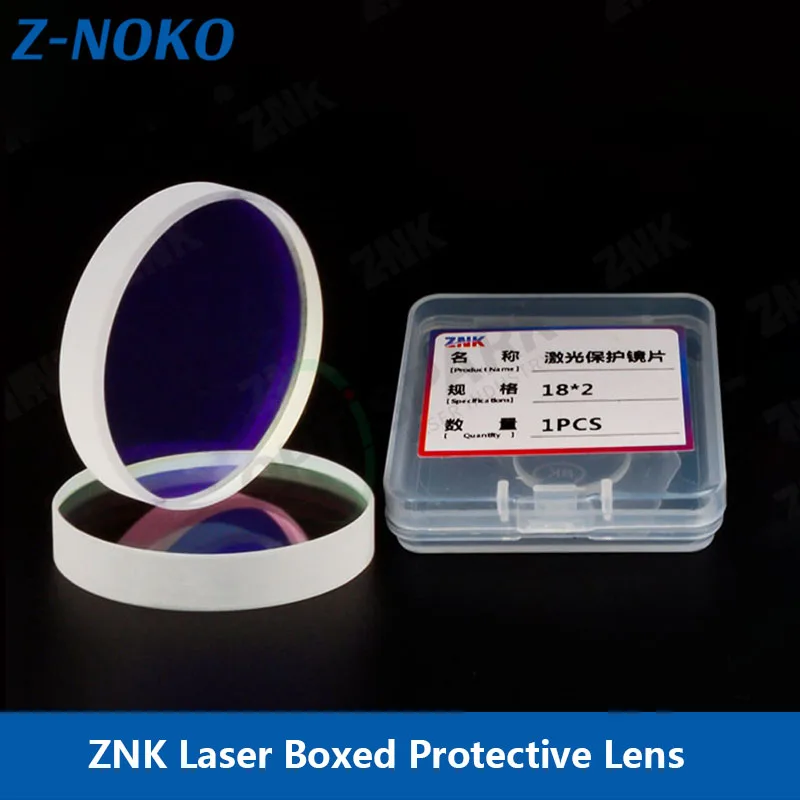 ZNOKO Laser protection lens 27.9*4.1 optical fiber cutting machine 30*5 imported quartz 18*2 handheld welding window sheet 37*7