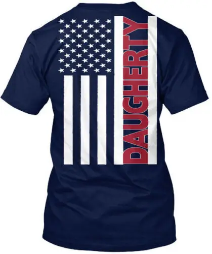 Daugherty Flag T-Shirt Made in the USA Size S to 5XL