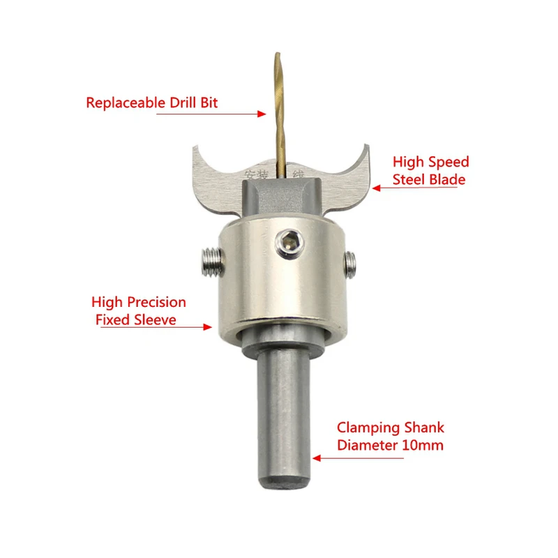 20-45MM Woodworking Round Bead Cutter Bead Drill Bit Buddha Bead Knife HSS Milling Cutter Woodworking Tool